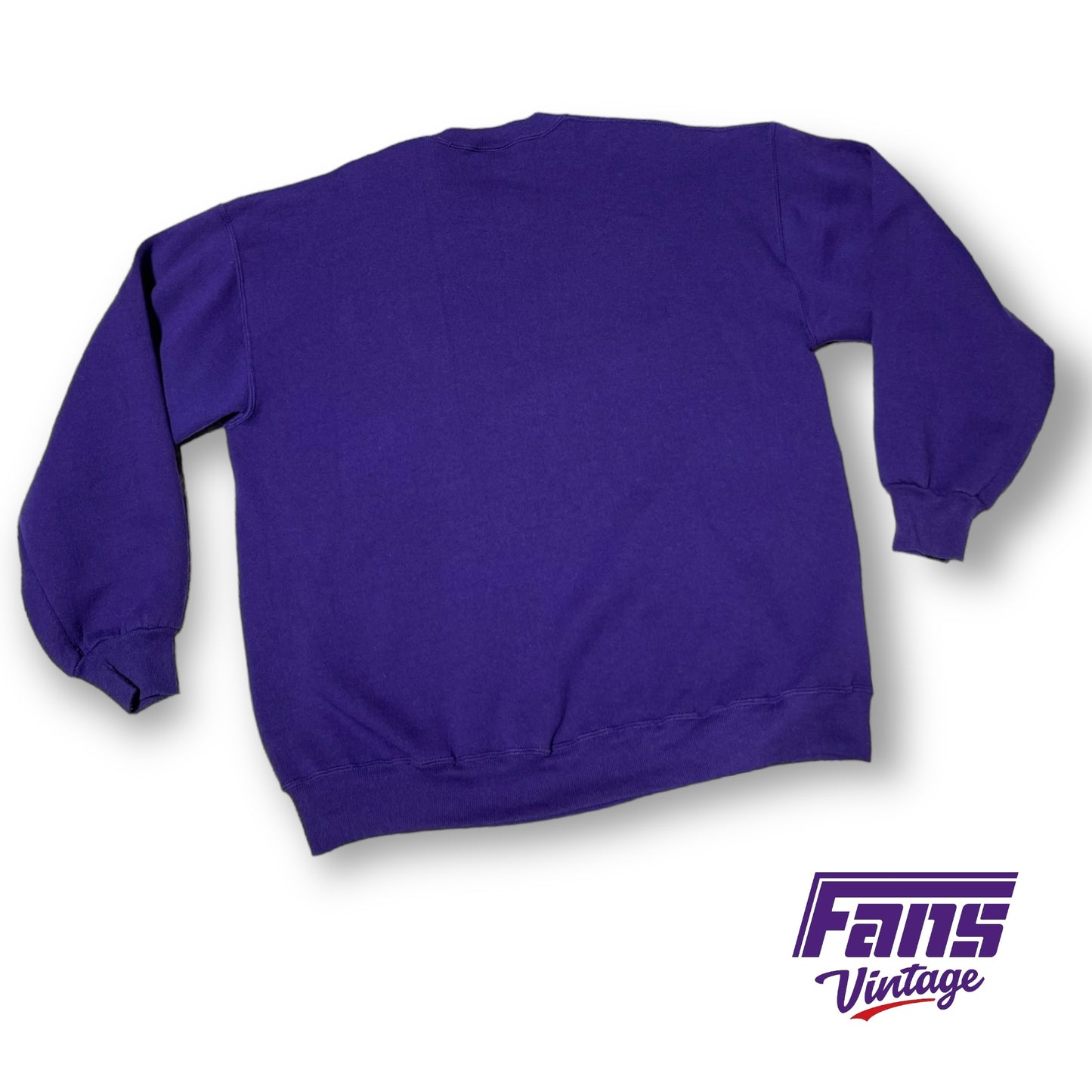 *GRAIL* Vintage TCU Crewneck Sweatshirt with GIANT 90s Graphics feat. funny crop top SuperFrog logo!