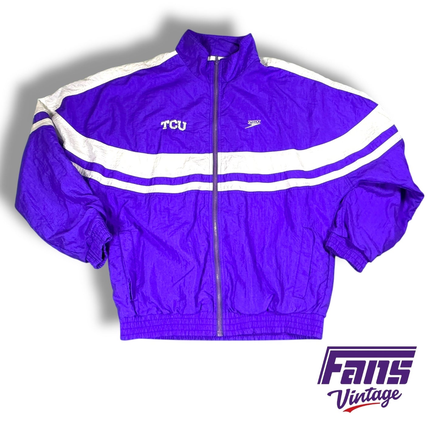 TCU Vintage 90s Windbreaker Track Style Jacket