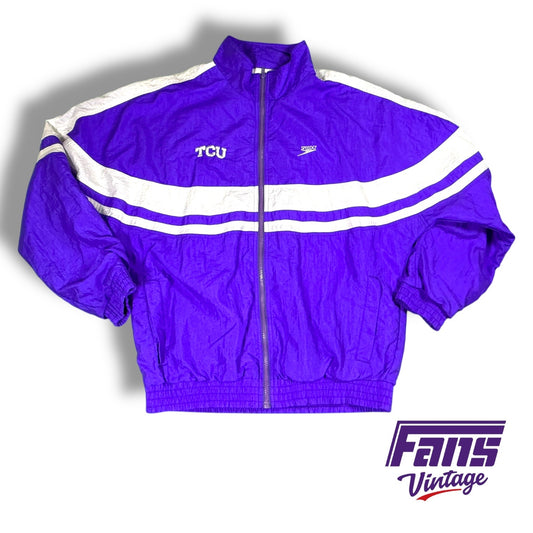 TCU Vintage 90s Windbreaker Track Style Jacket