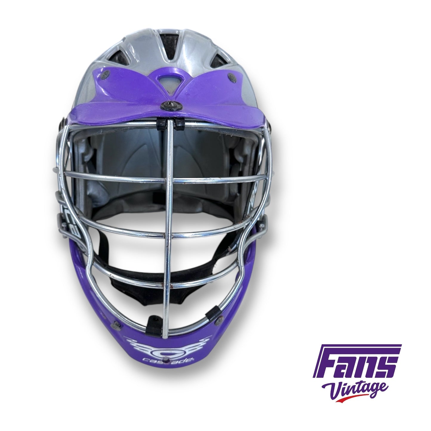 Vintage 2010s Gray TCU Lacrosse Helmet