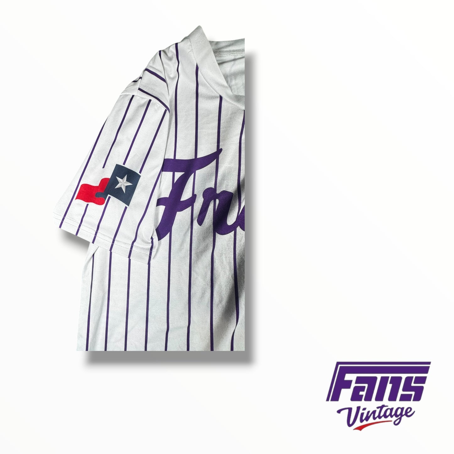 TCU Baseball White Pinstripe Jersey