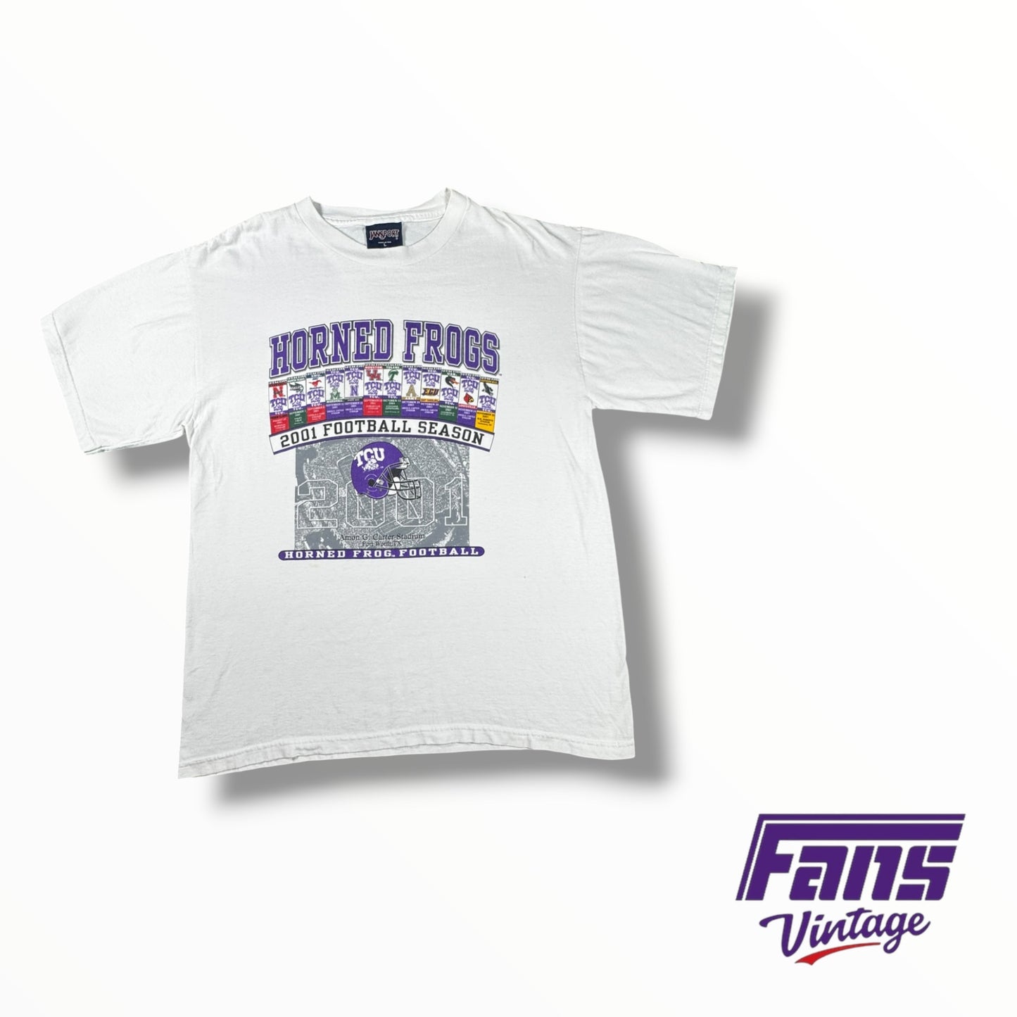 Sick Vintage TCU Football 2001 Season Shirt