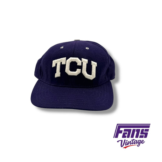 Vintage 90s TCU Horned Frog Classic Strap Back Style Hat