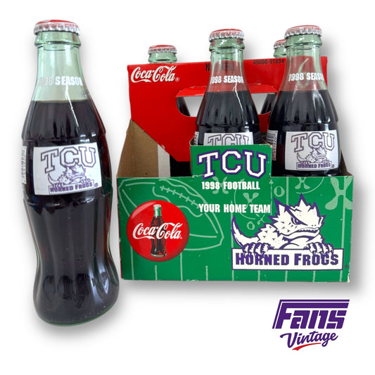 WOW! TCU Football 1998 Season Commemorative Coca-Cola 6 Pack - New & Intact Set from former AD!