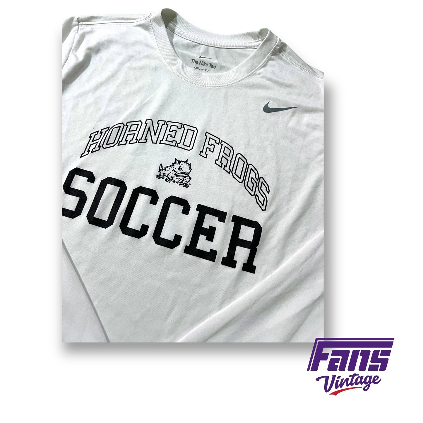 Player Exclusive TCU Soccer Team Issue Long Sleeve Nike Training and Warmup Shirt