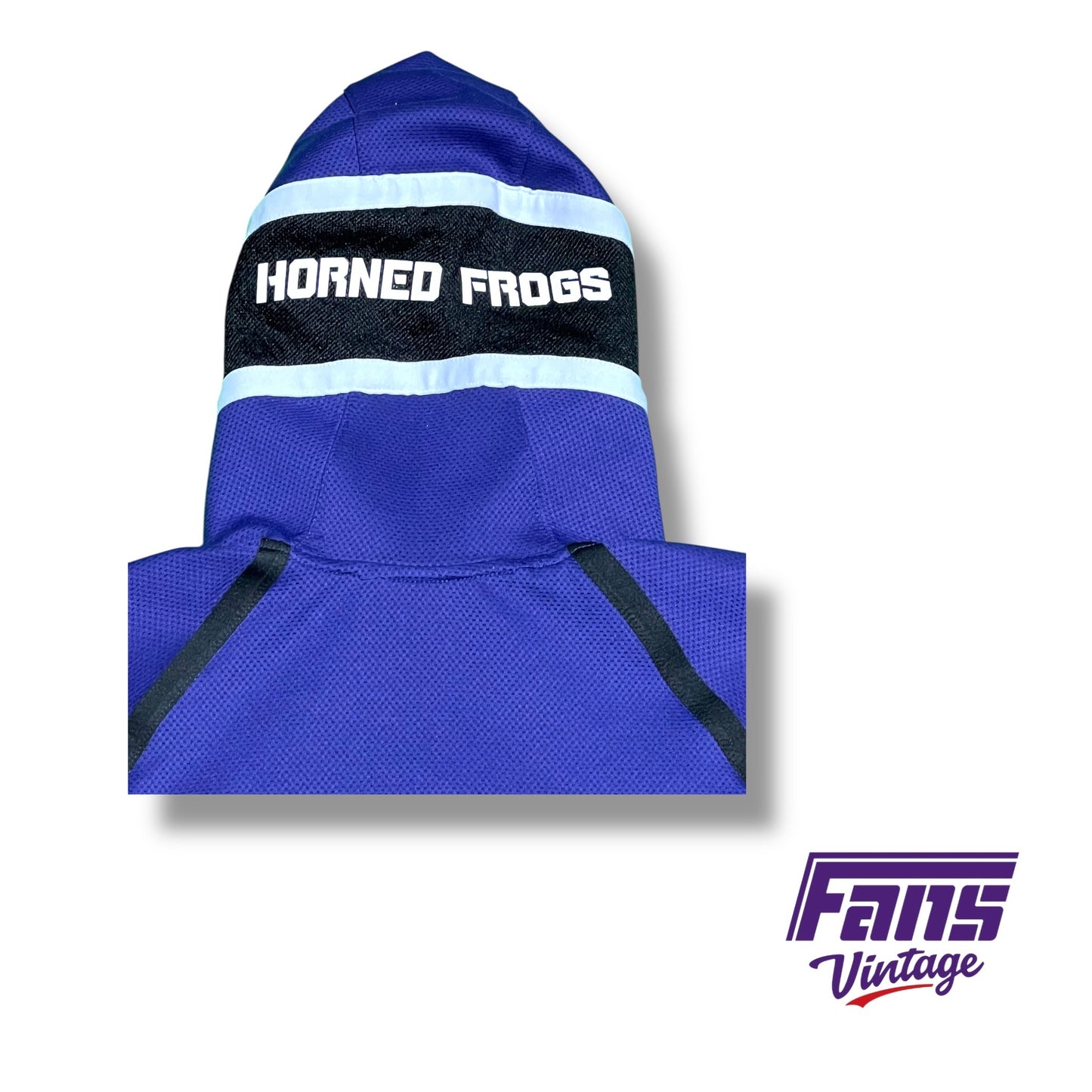 Nike TCU men’s basketball team issued full zip player sideline jacket with sick details!