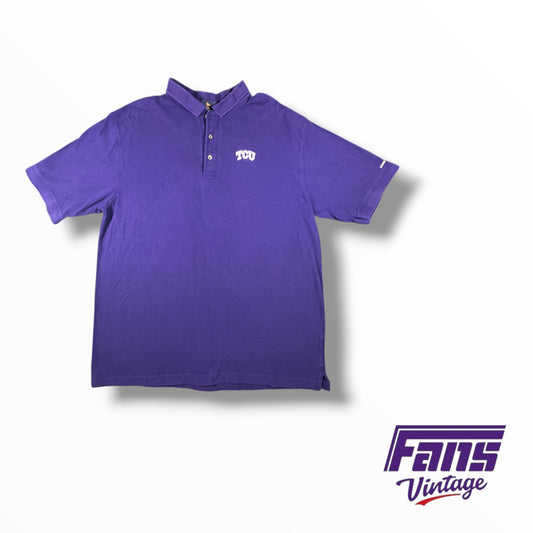 Vintage Y2K TCU Horned Frog Classic Polo