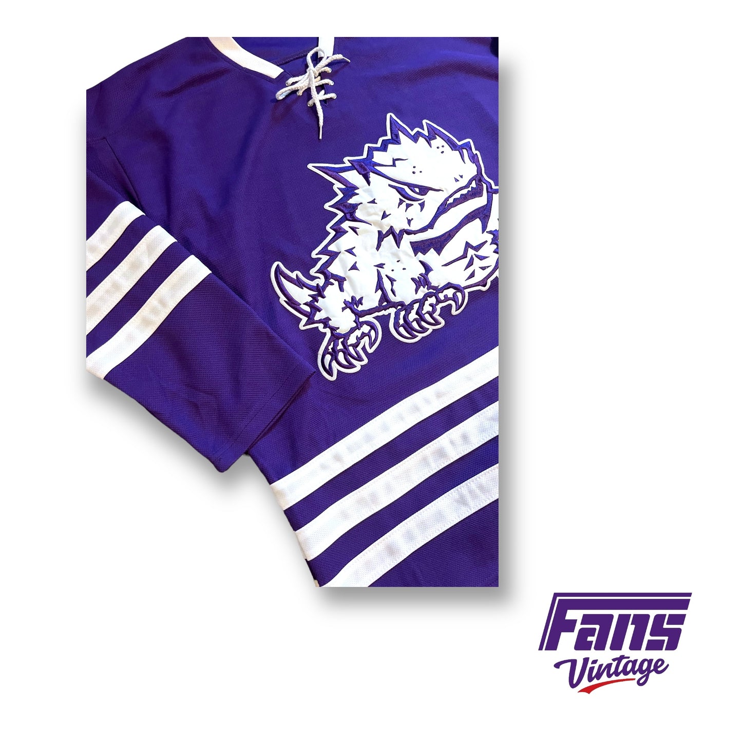 GRAIL - Ultra Rare TCU Hockey Inaugural Season Team Issue Jersey