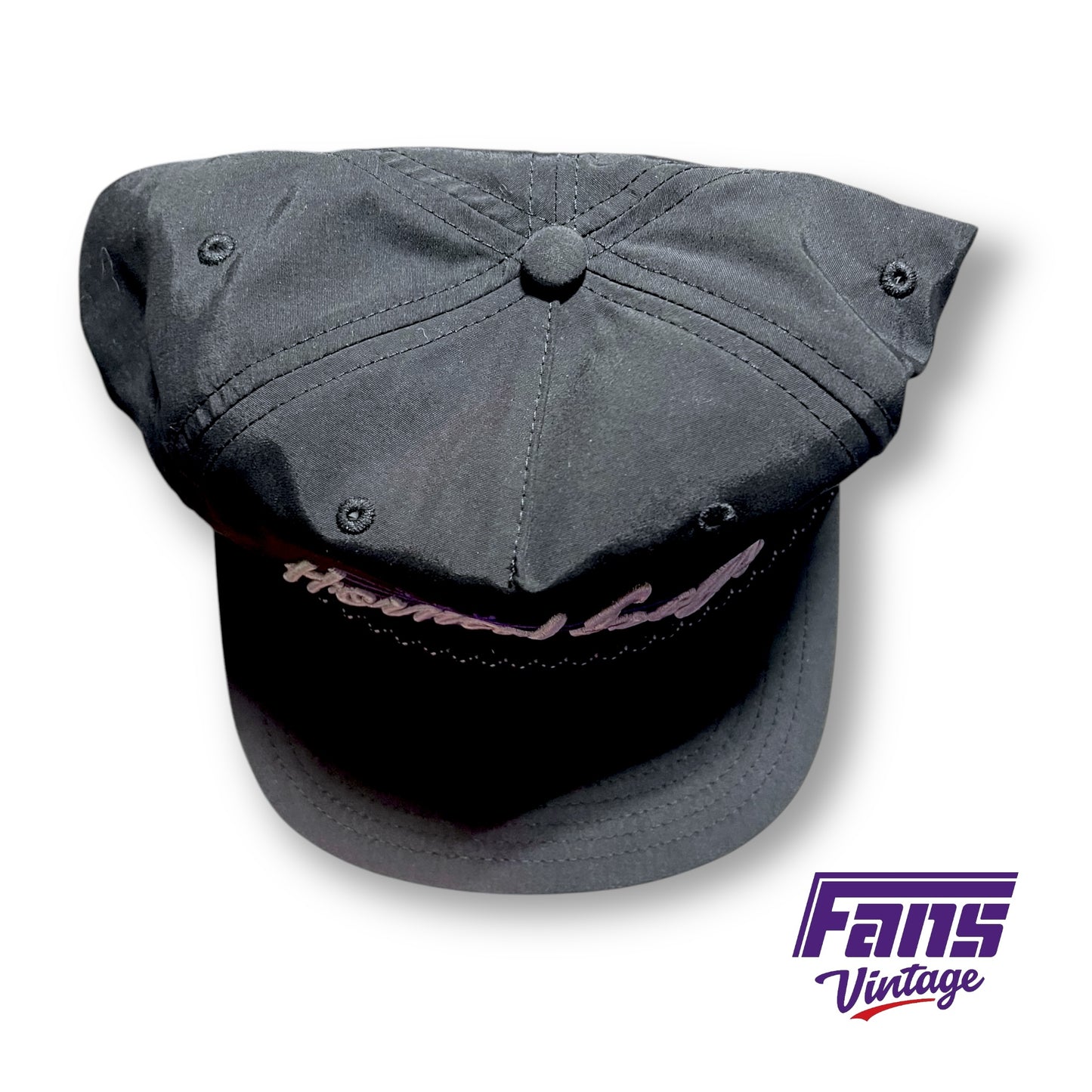 TCU Vintage Style Rope Snapback Hat with awesome details!