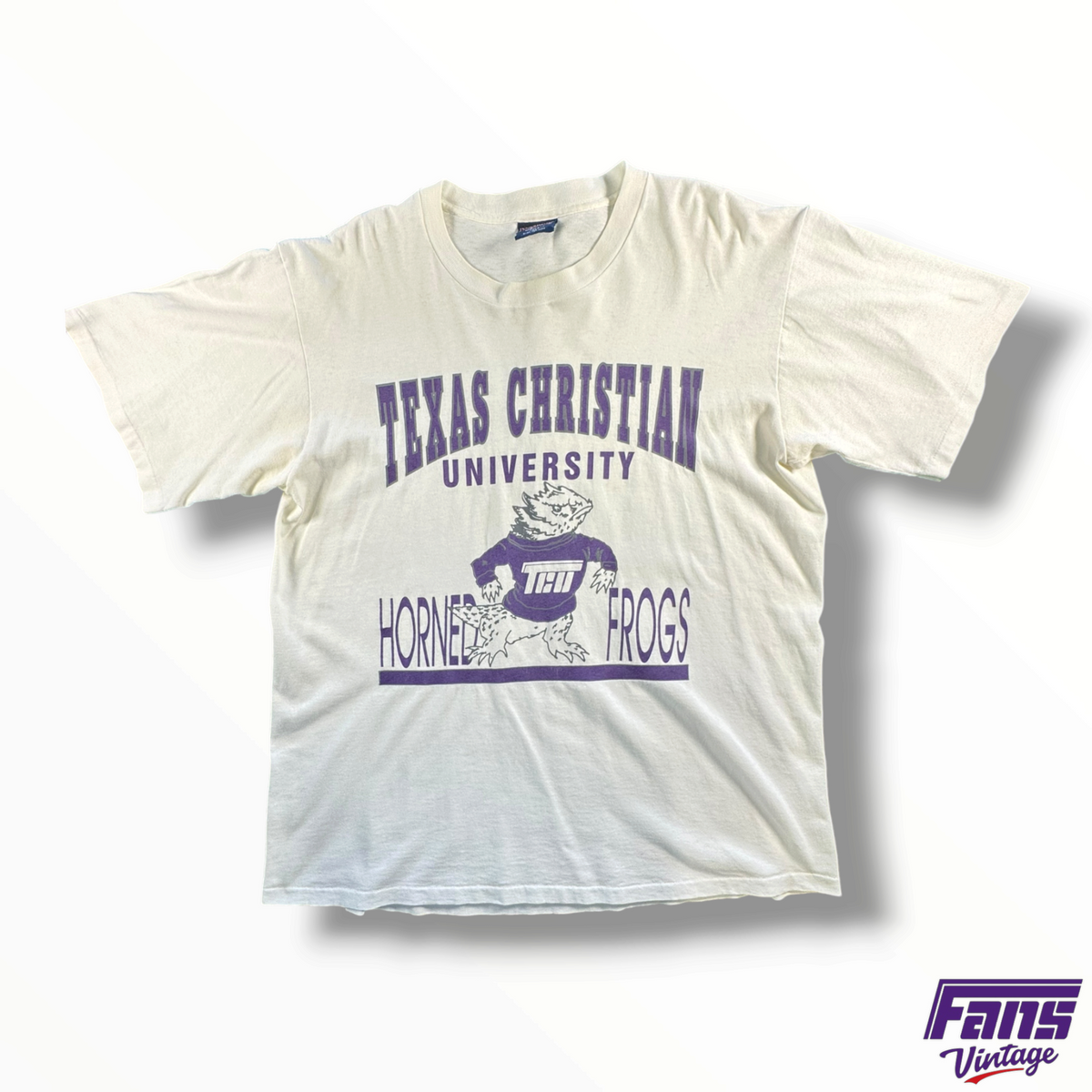 Rare Vintage TCU Flying T Sweater Frog Graphic Shirt