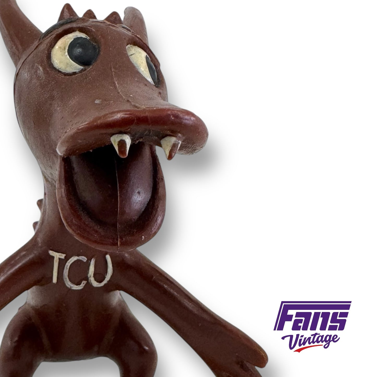 RARE! 1970s TCU Horned Frog Flexible Figurine - Made in West Germany - From AD’s Collection!