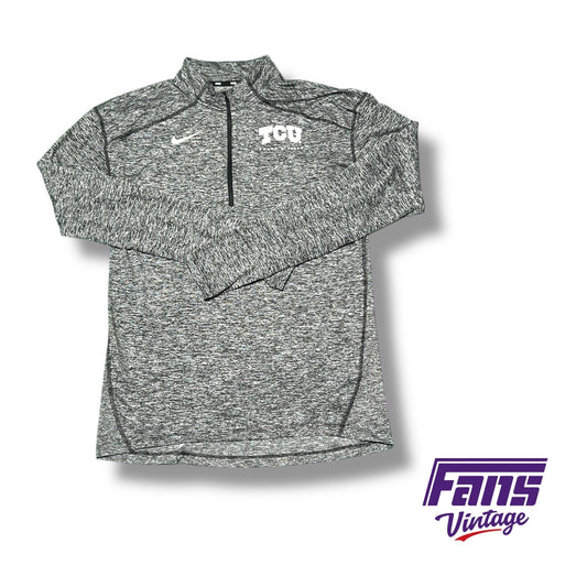 TCU Nike Team‑Issued Track & Field 1/4 Zip