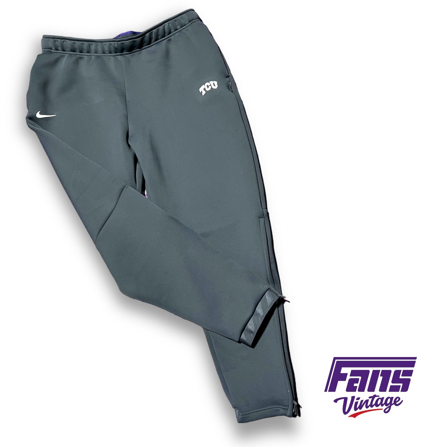 TCU Team Issue Premium Nike Thermal Sweatpants - Awesome material & cool details!