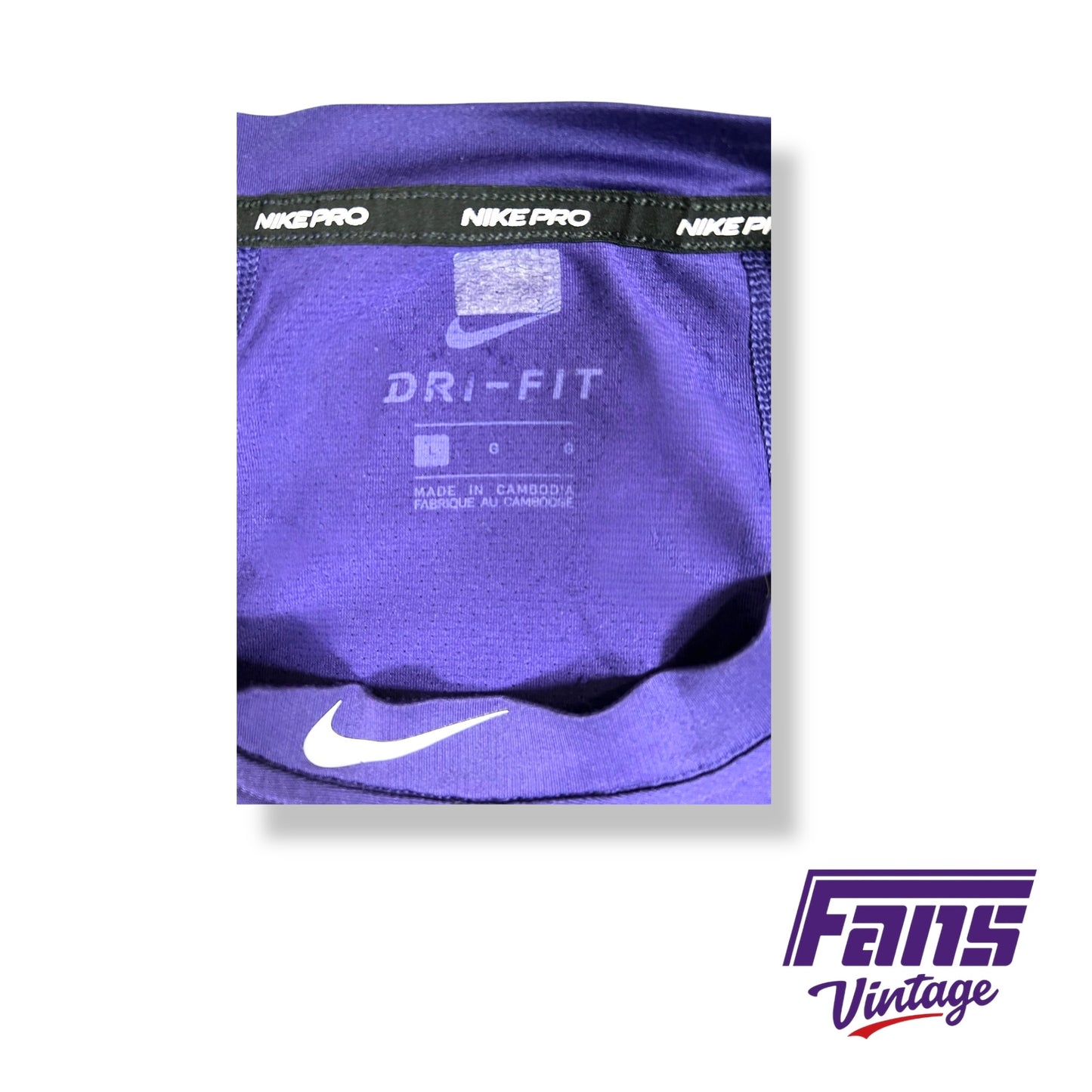 TCU Baseball team issued Nike Pro Dri-Fit Training Shirt
