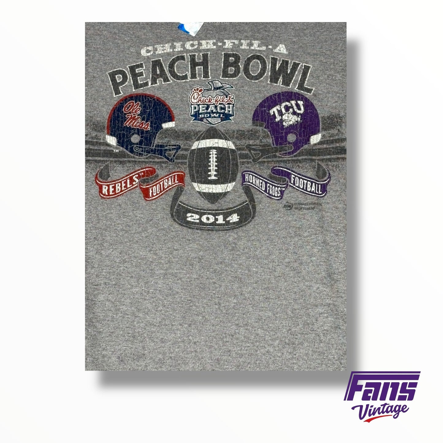 TCU 2014 Peach Bowl Helmet Crash Shirt - Brand New with Tags!