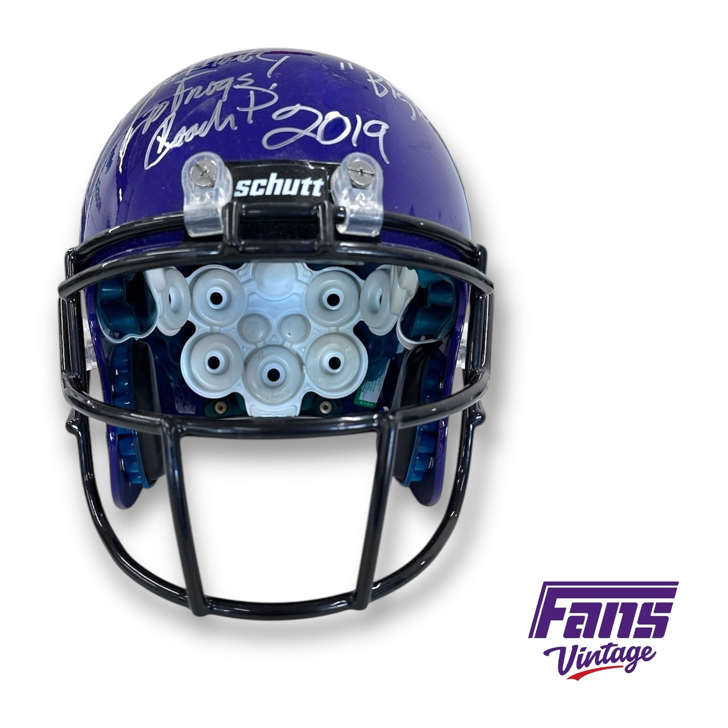 Gary Patterson Autographed 2019 Team Issue TCU Football Helmet