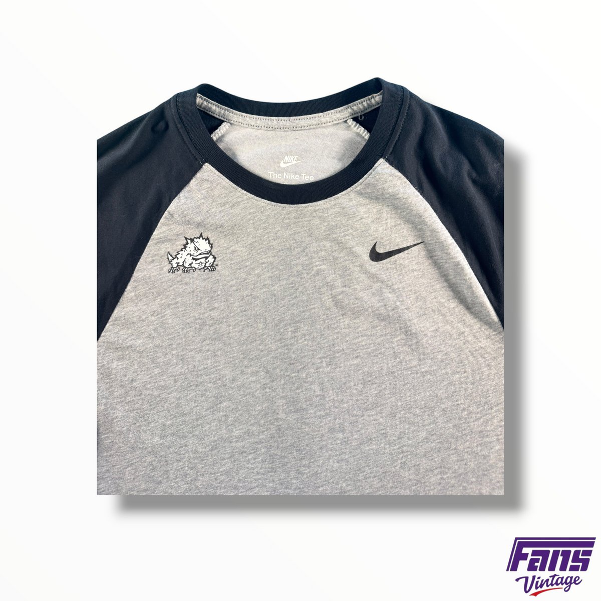 TCU Baseball Team Issued Nike Raglan Shirt