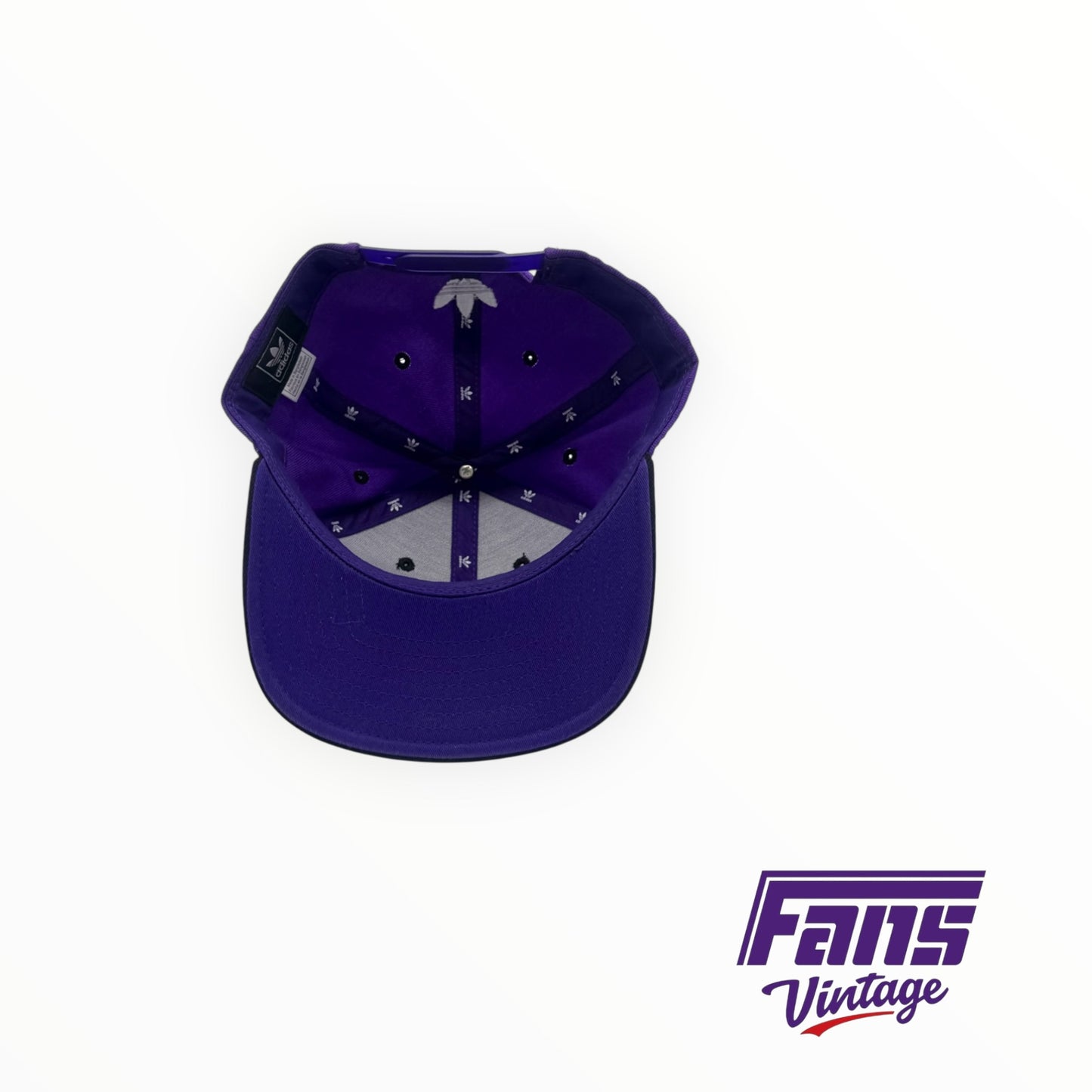 Vintage TCU Adidas Embroidered Big Logo SnapBack flat brim hat