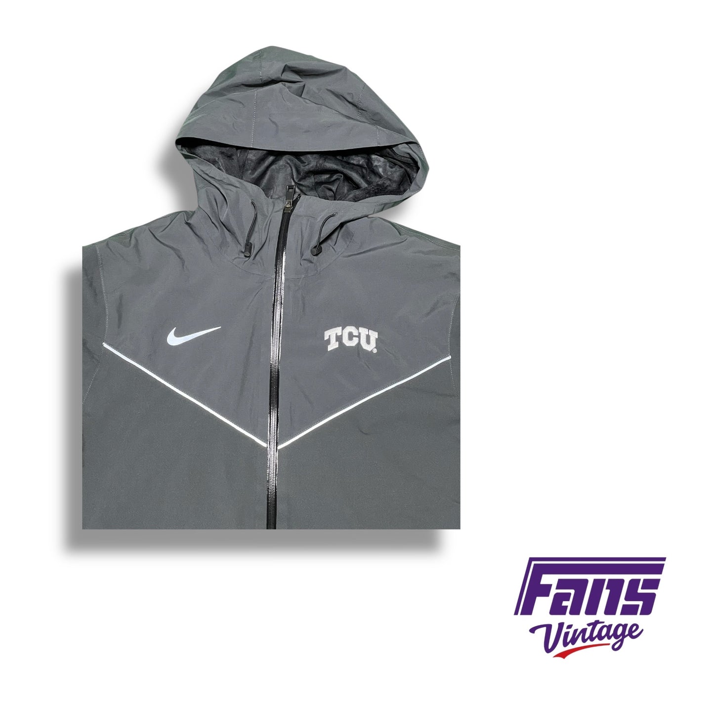 RARE TCU Nike Team‑Issued Premium Custom Storm‑Fit Set - Zip up Jacket and Pants