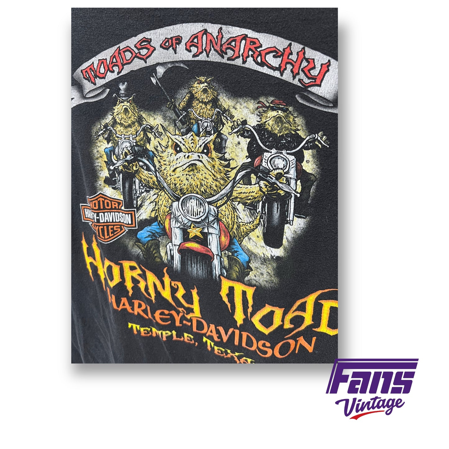 Rare Vintage Horny Toad “Toads of Anarchy” Harley Tee