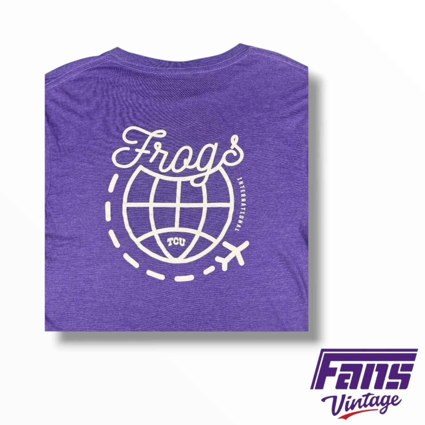 TCU Basketball Team Issued Double Sided International Tee