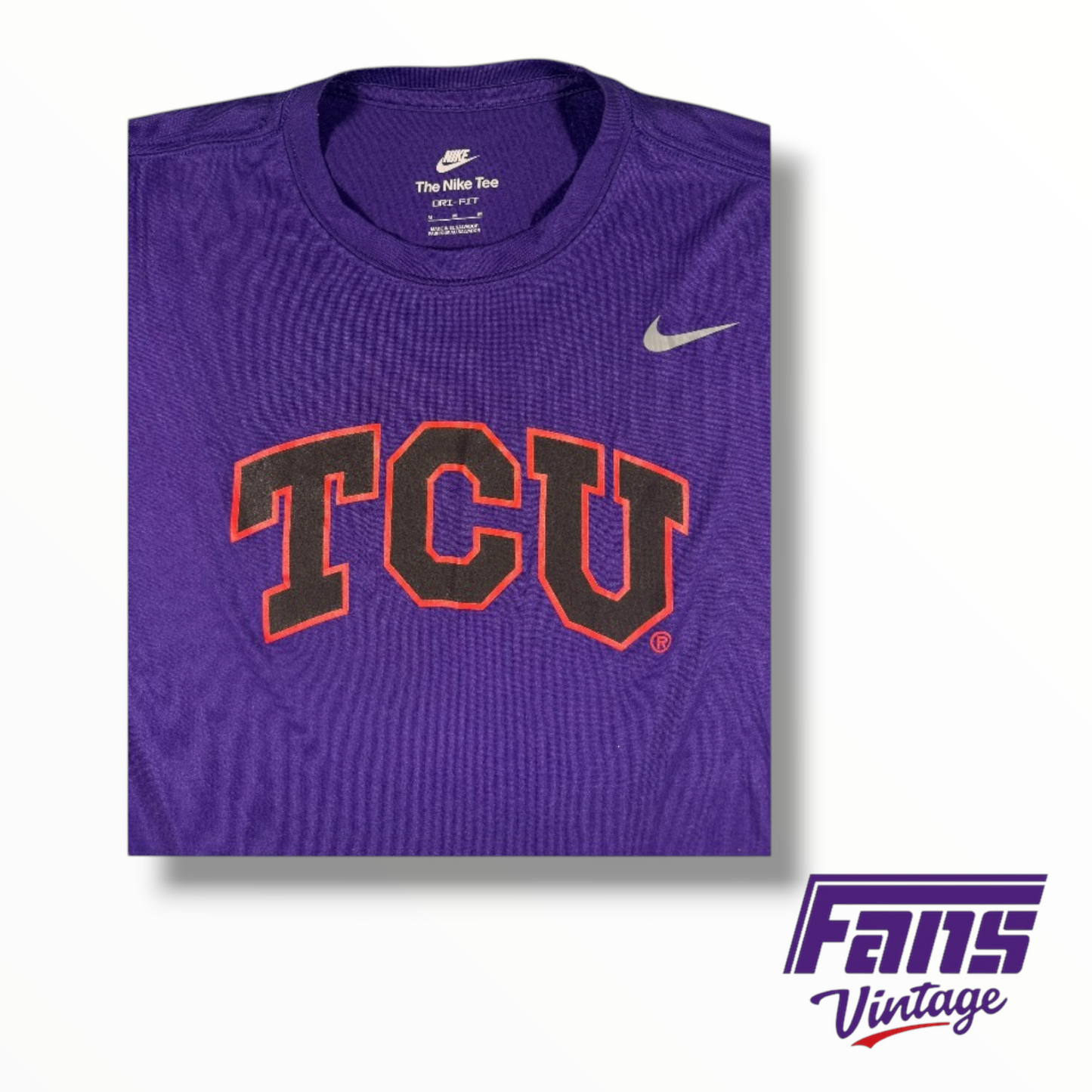 TCU Nike Team Issued Purple Long Sleeve ‘Spit Blood’ Colorway