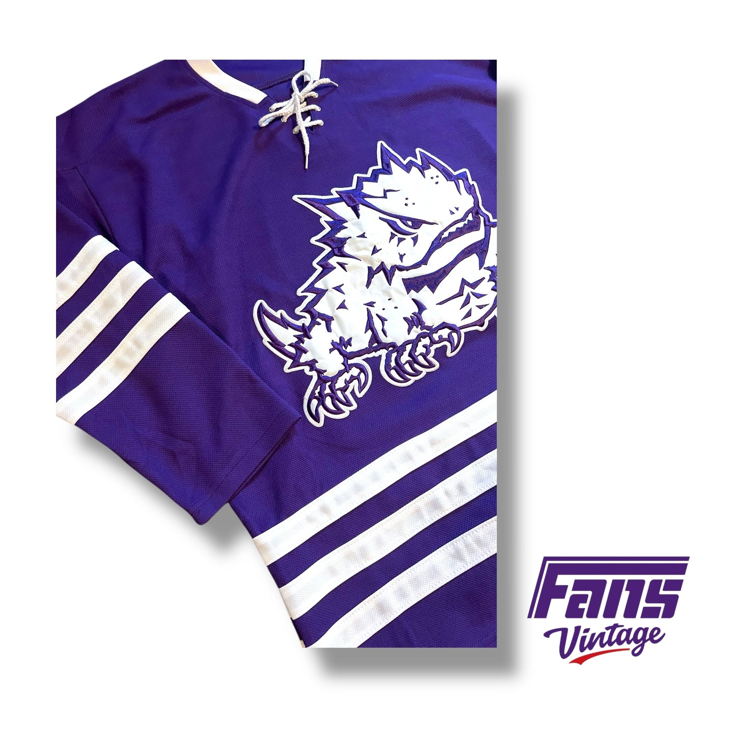 Fans Vintage TCU Hockey Sweater - Officially Licensed 2014 Replica Jersey