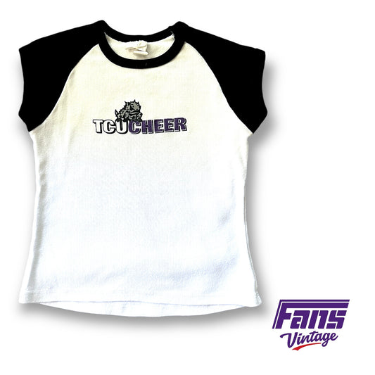 Y2K Vintage Women's TCU Cheer Babydoll Tee