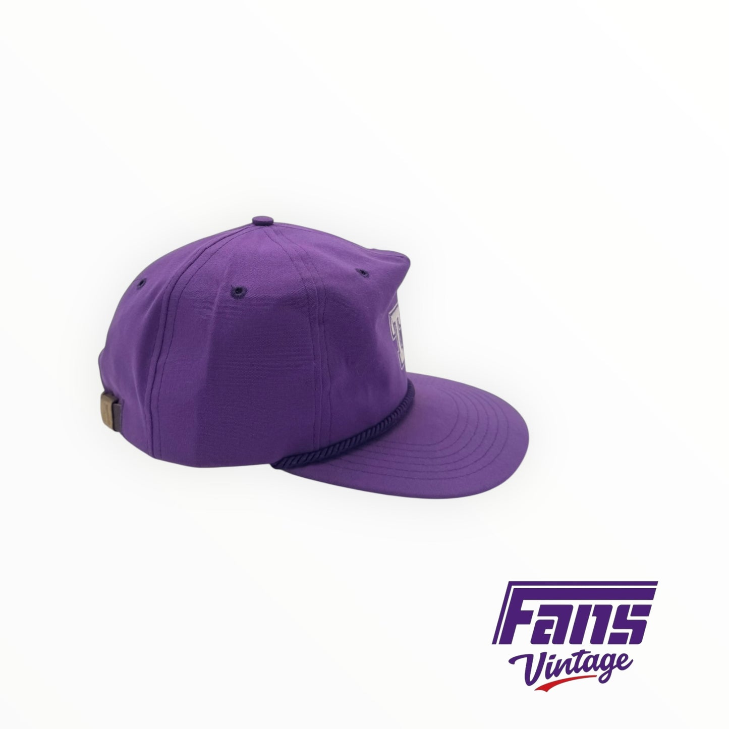 Vintage TCU Letterman’s Block T rope hat