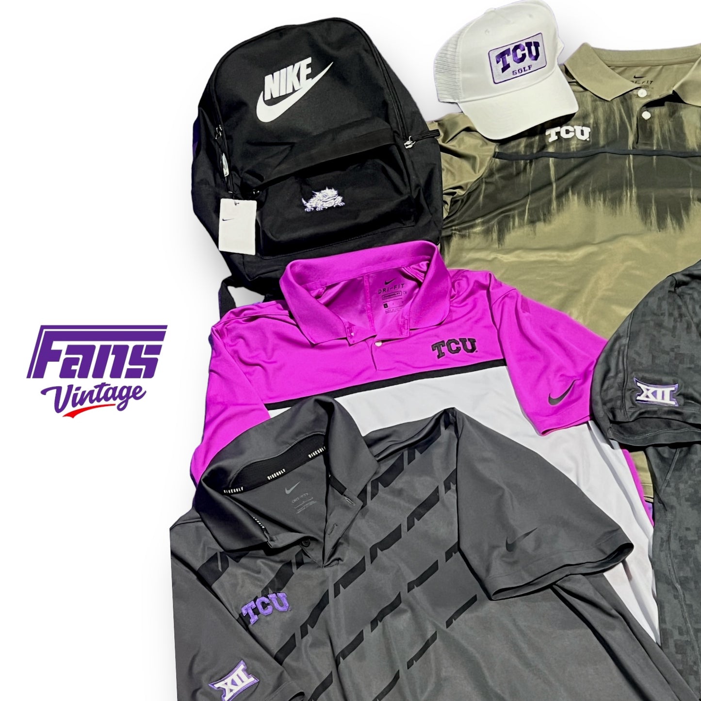 TCU Golf Player Exclusive Team Issue Bundle #2 - SIZE LARGE