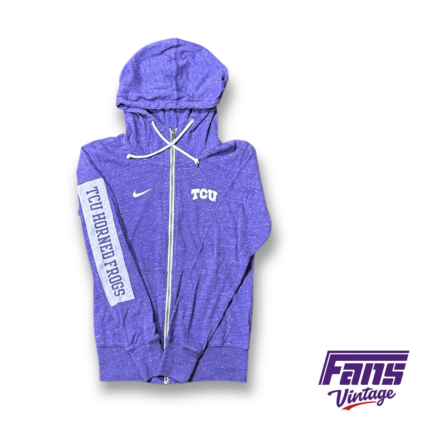 Women's Team Issued Nike TCU Full Zip Hoodie - Ultra Soft!