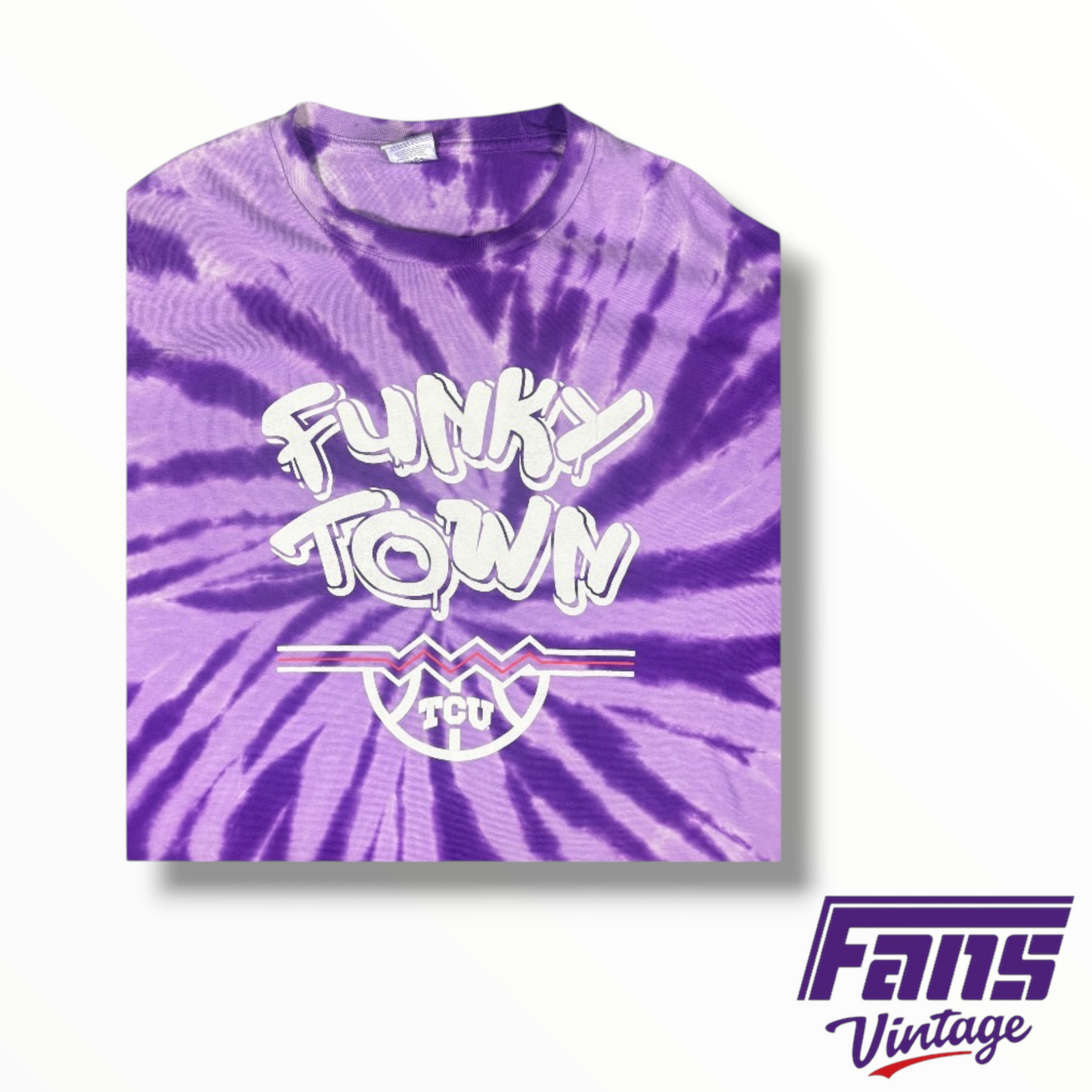 Rad Throwback Style TCU Tie Dye “Funky Town” Tee