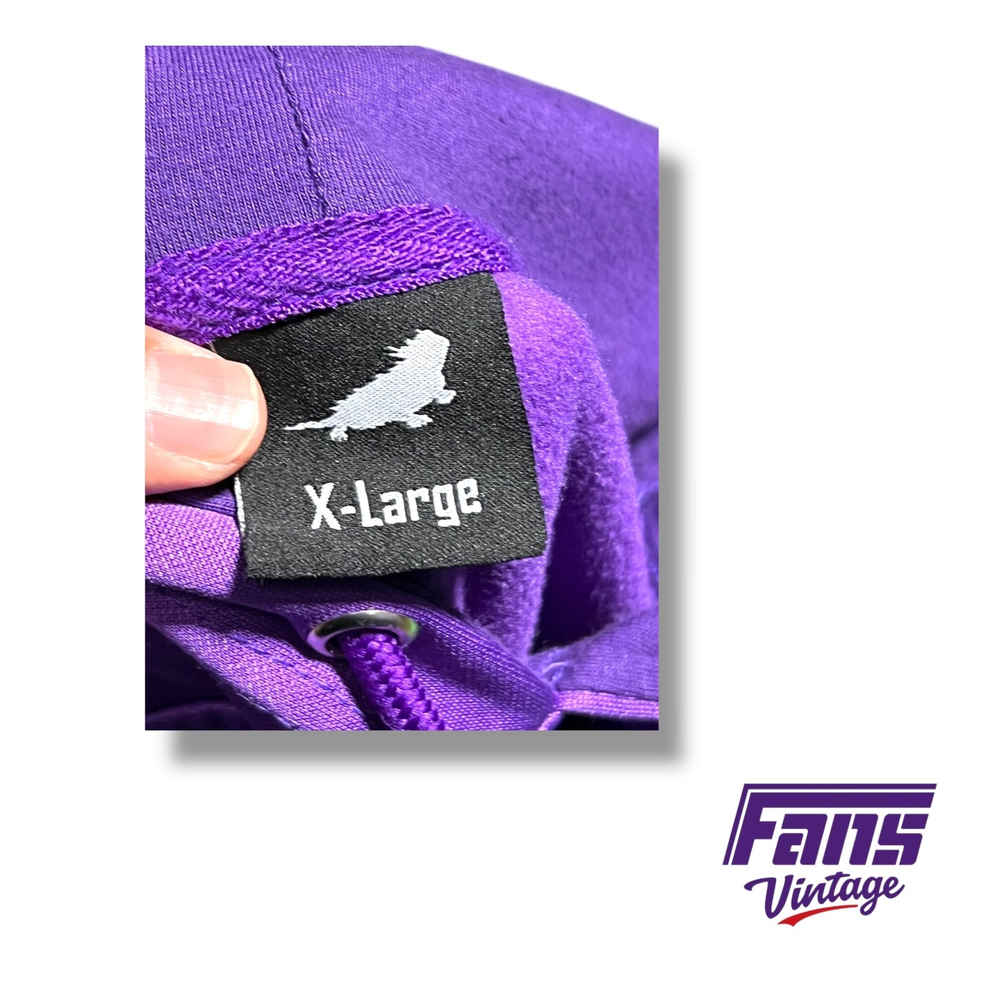 TCU “Funky Town” throwback script hoodie