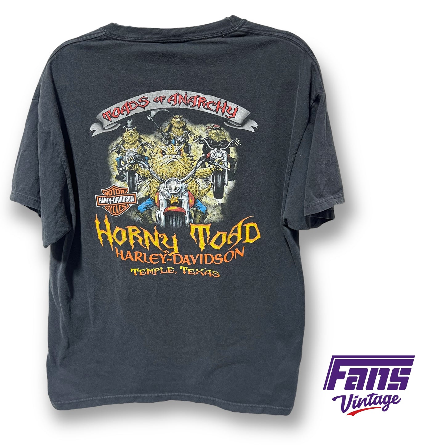 Rare Vintage Horny Toad “Toads of Anarchy” Harley Tee