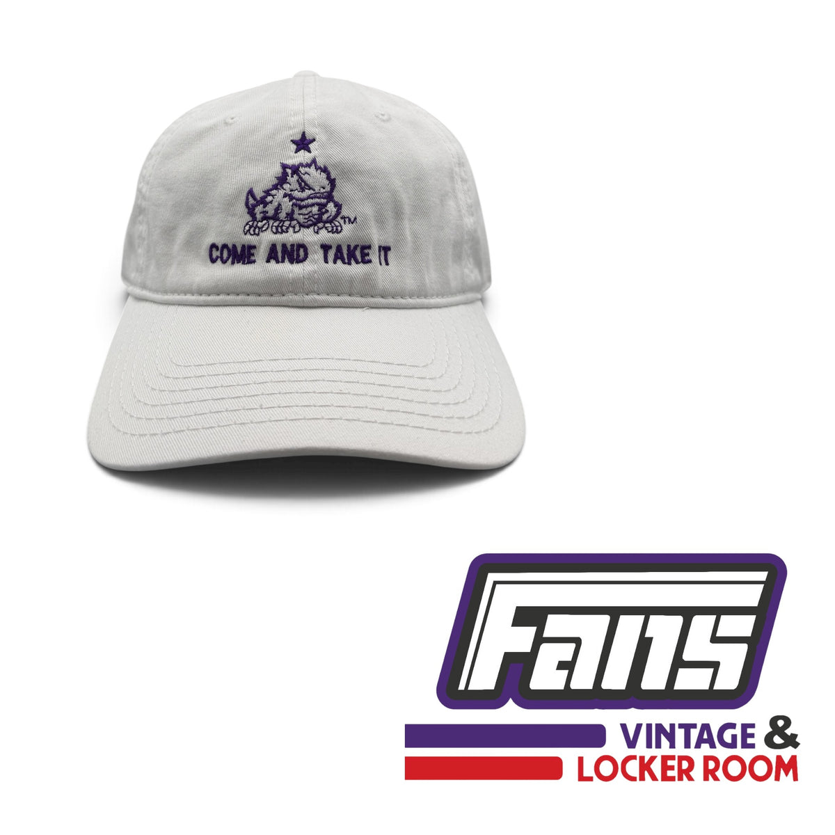TCU ‘Come and Take It’ Texas Independence Flag Inspired Embroidered Dad Hat