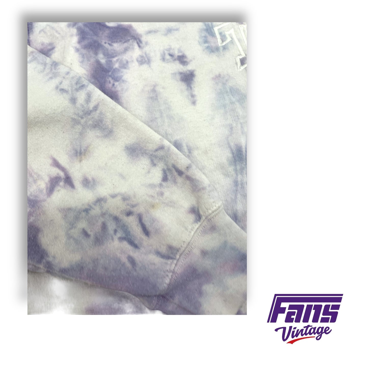 Vintage Look TCU Crewneck with custom tie dye