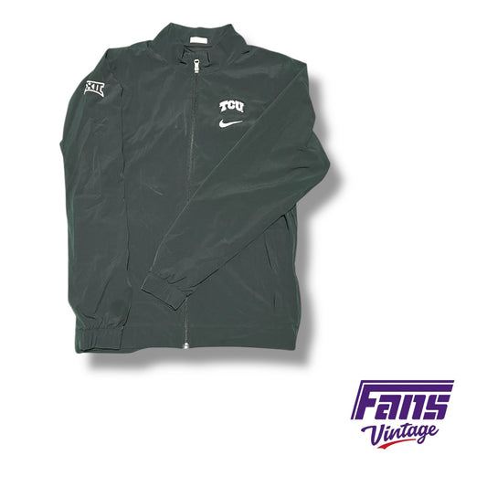 TCU Nike Team‑Issued Matte Black Full Zip Jacket