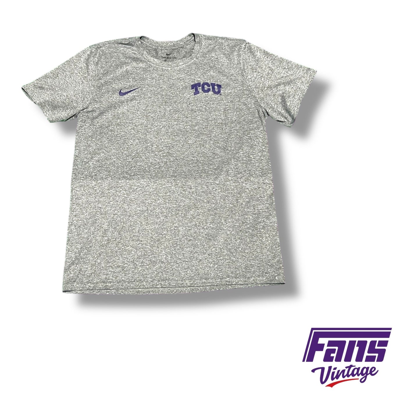 TCU nike team issued DRI-FIT heather grey t shirt