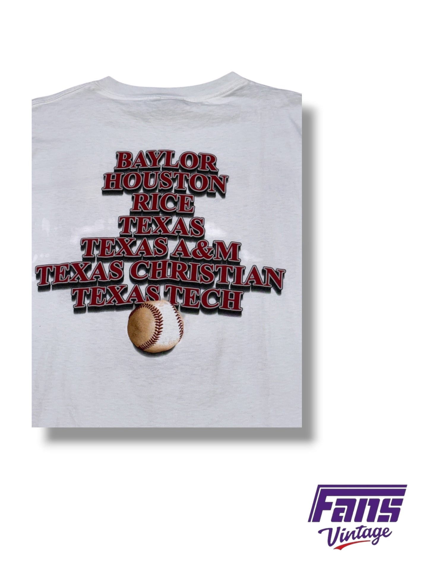GRAIL! Vintage 1996 Southwest Conference Baseball Tournament Double Sided Tee