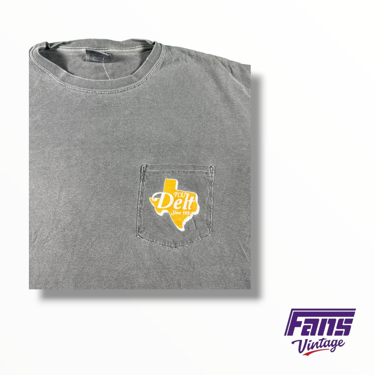 Vintage TCU Double Sided Fraternity Delta Tau Delta Hazards Frocket Tee