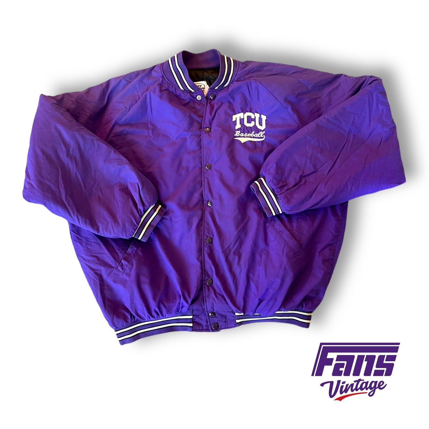 GRAIL! Vintage TCU Baseball Vintage Early 90s Team Issue Bomber Jacket