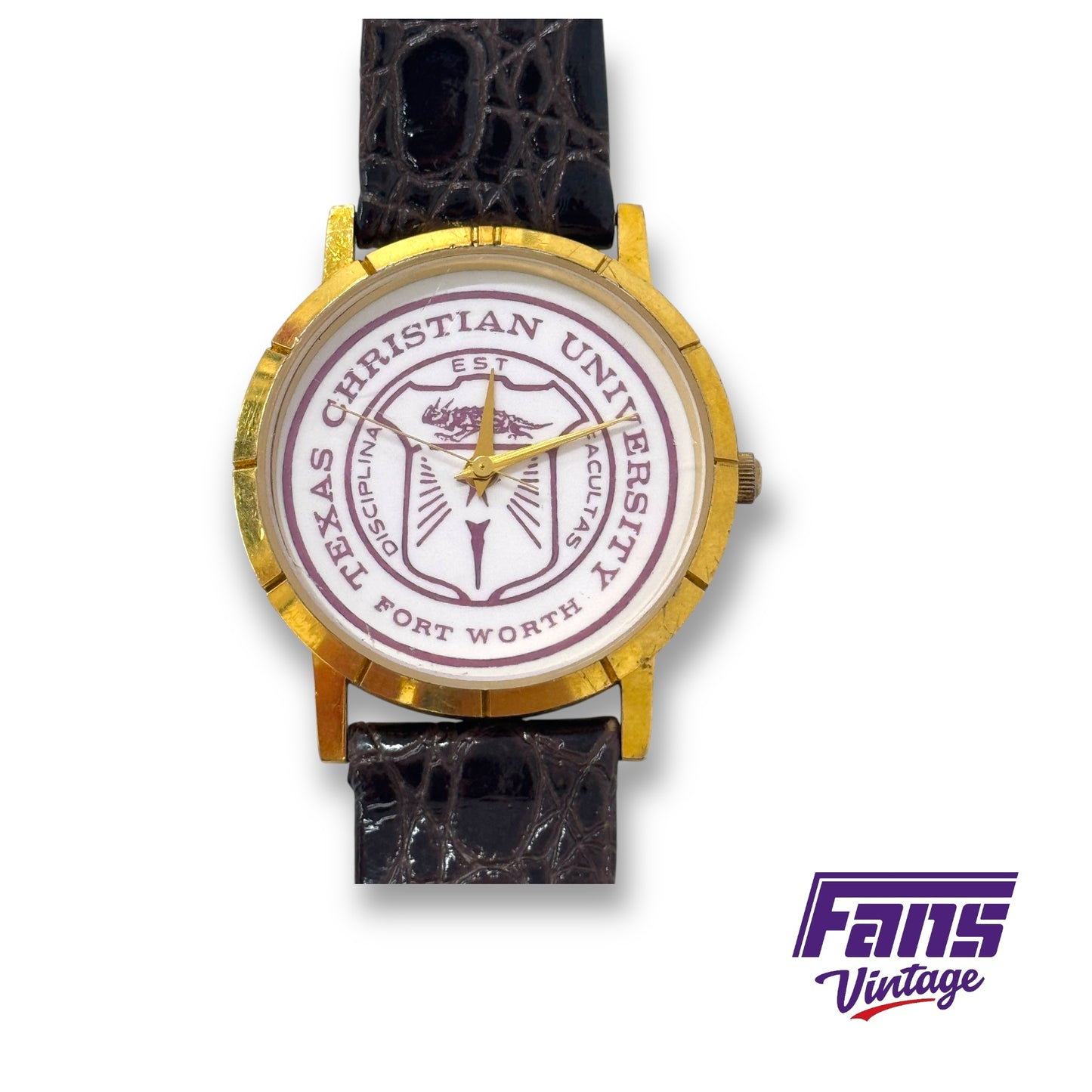 Vintage TCU School Seal Watch