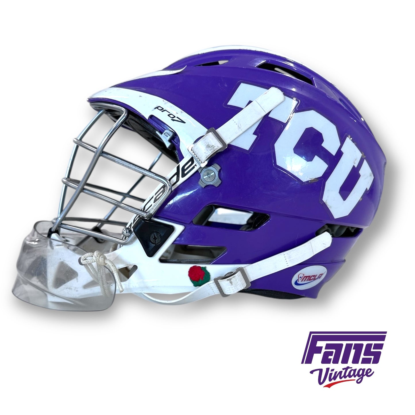 Vintage 2010s TCU Lacrosse Helmet