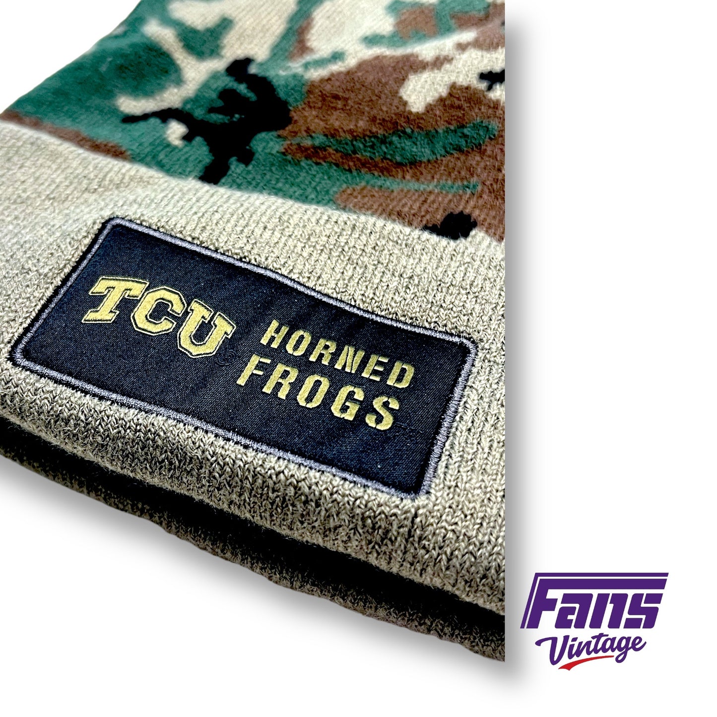 TCU Horned Frogs Nike “Salute To Service” Forest Camo Team Issued Beanie