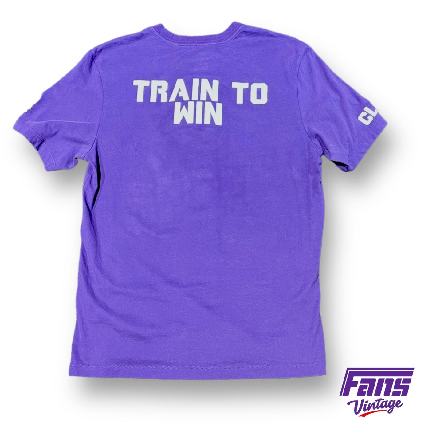 TCU Basketball Team Issued Double Sided “Train to Win” Nike Tee