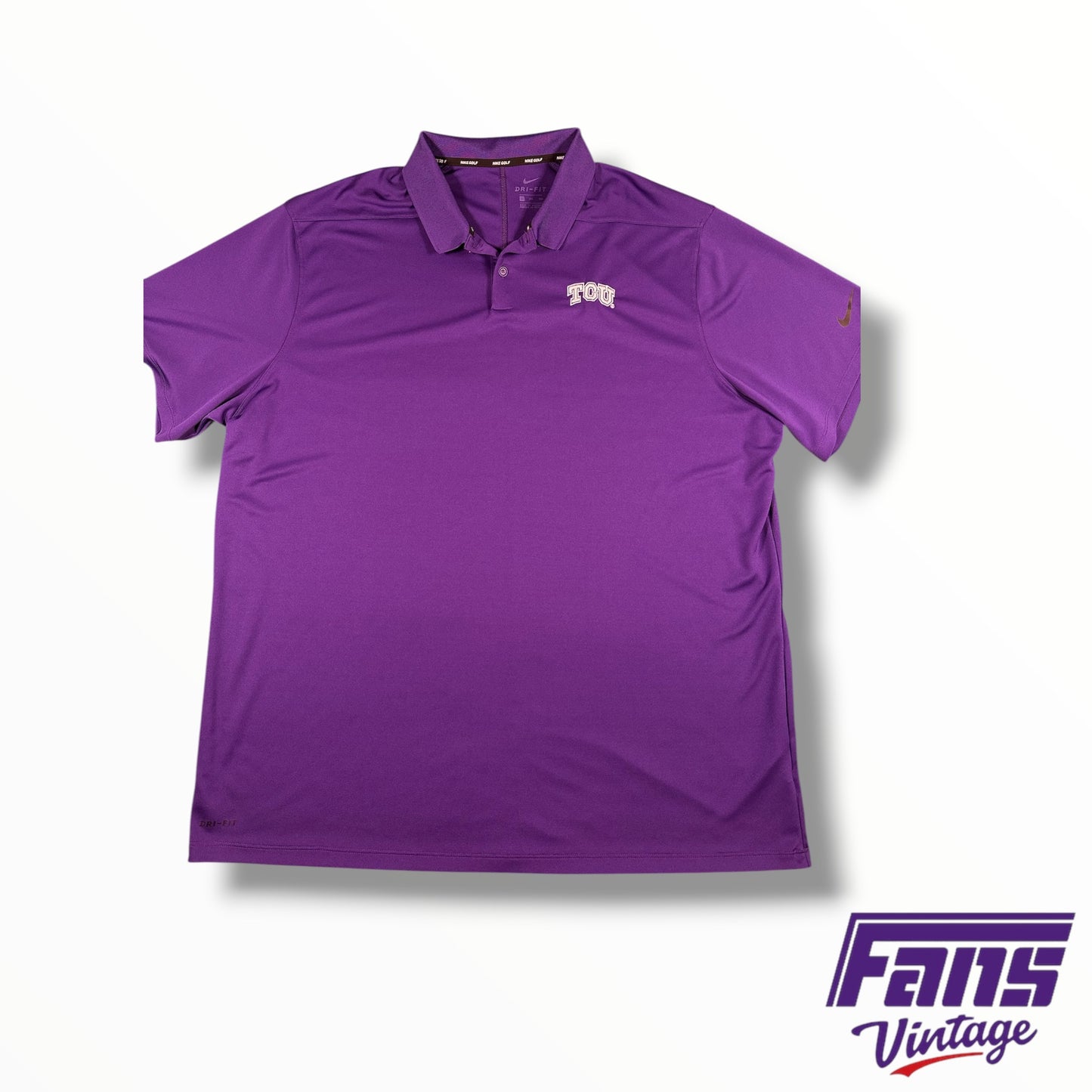 TCU Golf Team Issued Nike Dri-Fit Polo