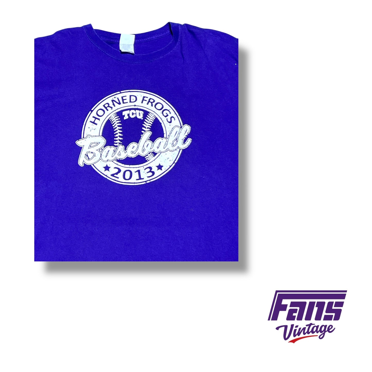 TCU Baseball 2013 season double sided season schedule tee