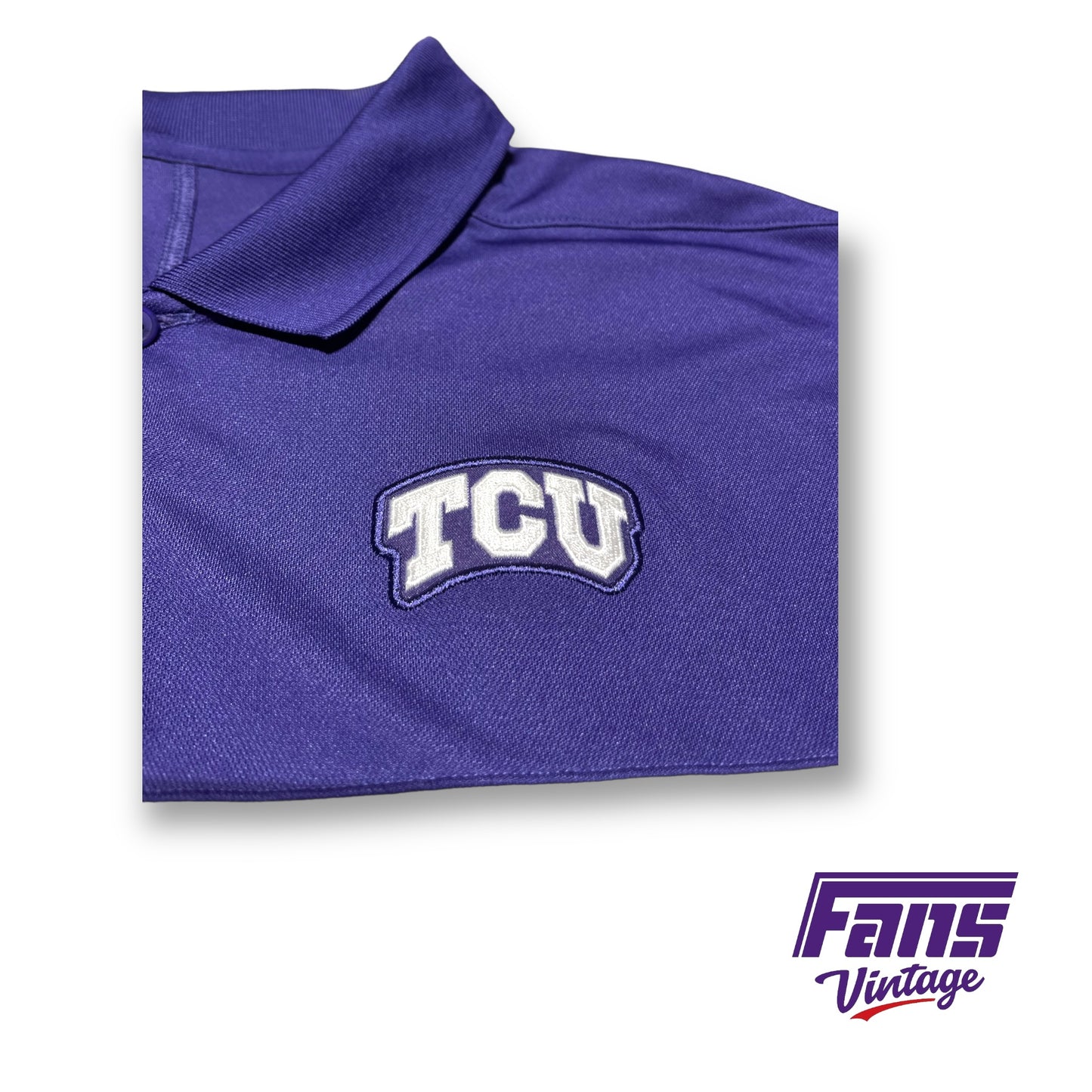 TCU Nike Premium Team Issue Polo - Awesome details!