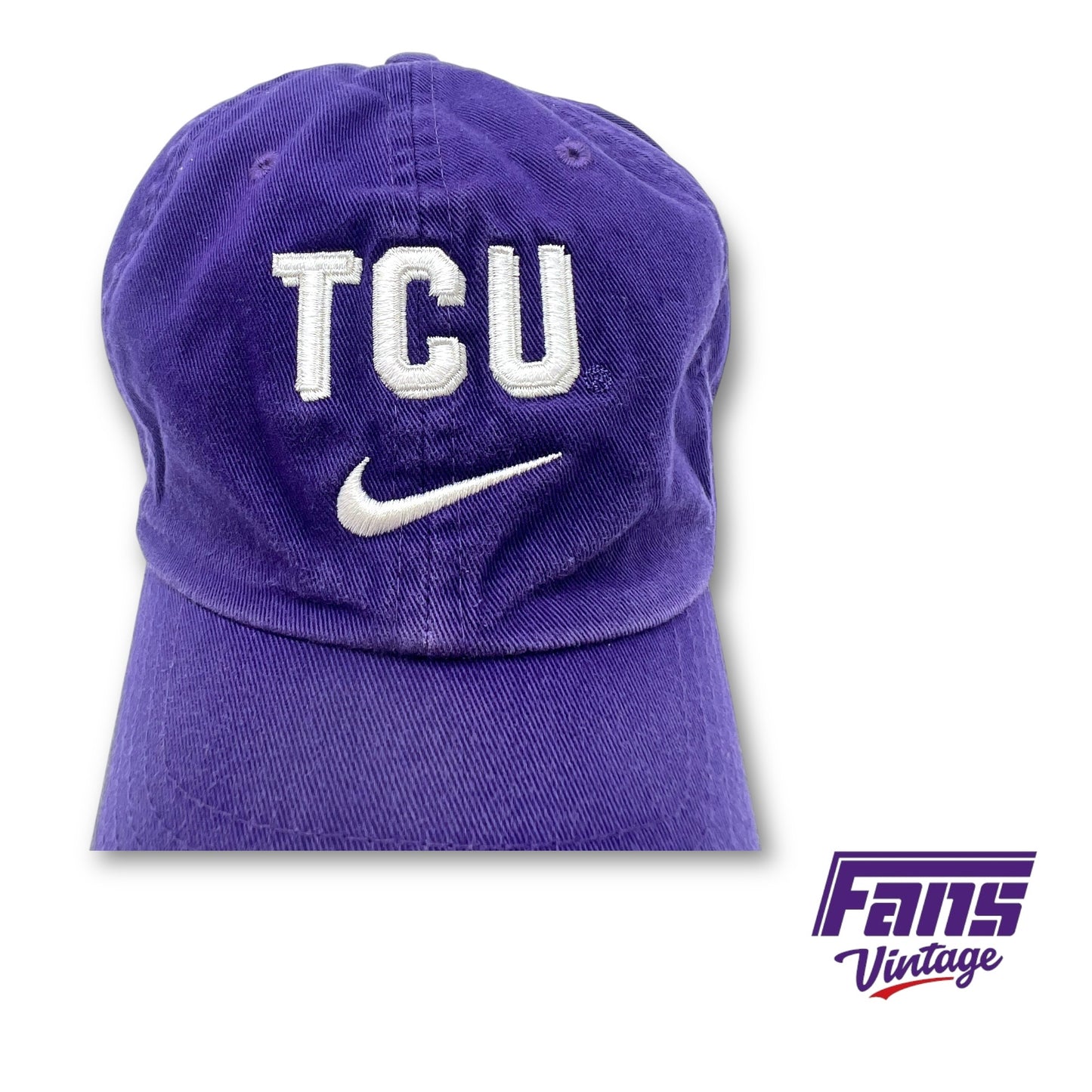 TCU Football Team Issue Nike Dad Hat with Shadow Logo