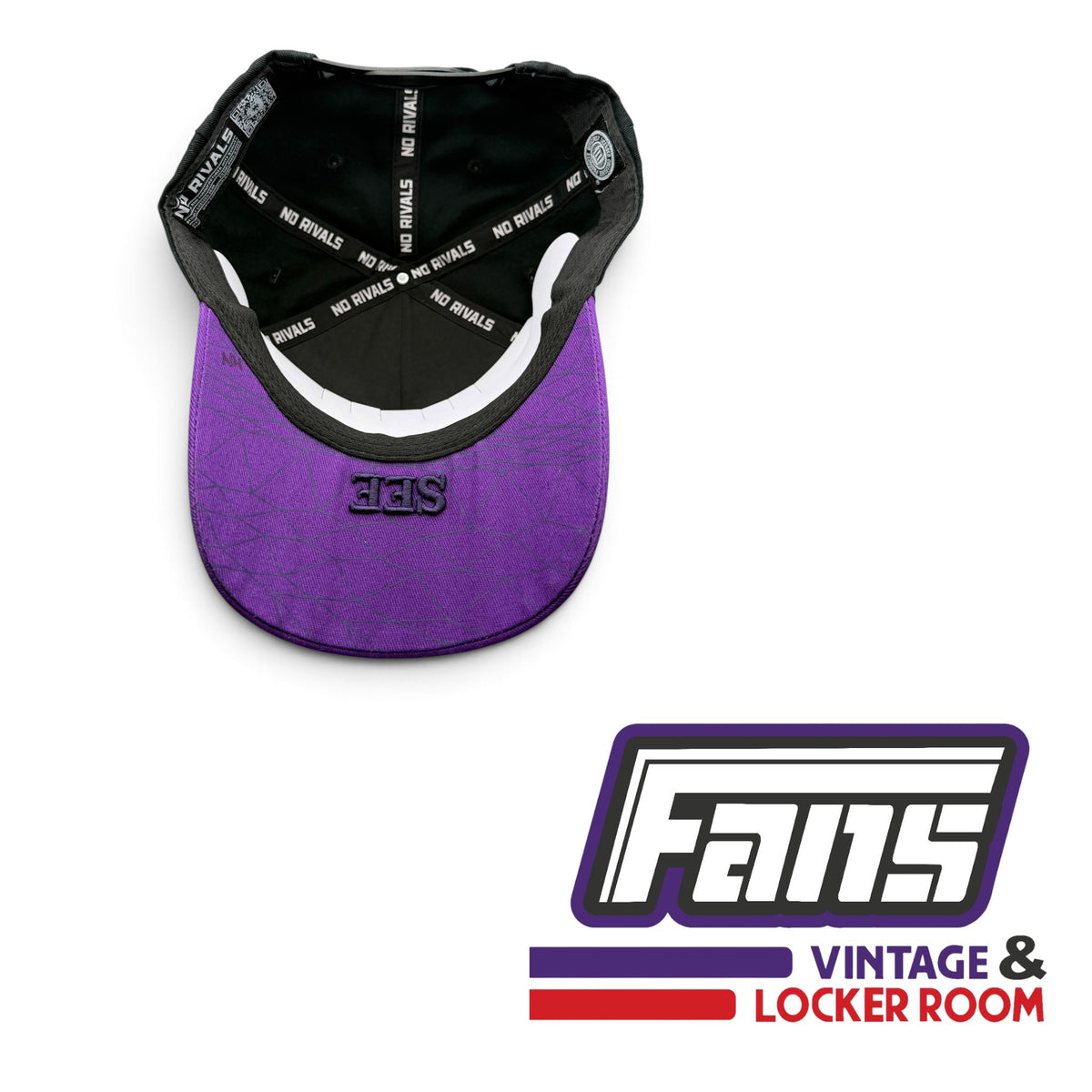 TCU Baseball Horned Frogs No Rivals Team Custom Hat with Unique Frogskin Under Brim Details